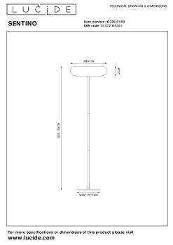 SENTINO - Vloerlamp - Ø 40 cm - 3xG9 - Oranje*Lucide Hot