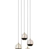SENTUBAL - Hanglamp - Ø 35 cm - LED Dimb. - 5x5,2W 2700K - Zwart*Lucide Online