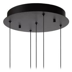 SENTUBAL - Hanglamp - Ø 35 cm - LED Dimb. - 5x5,2W 2700K - Zwart*Lucide Online