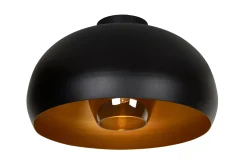 SHARAN - Plafonnière - Ø 38 cm - 1xE27 - Zwart*Lucide Fashion
