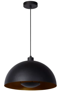 SIEMON - Hanglamp - Ø 40 cm - 1xE27 - Zwart*Lucide Shop