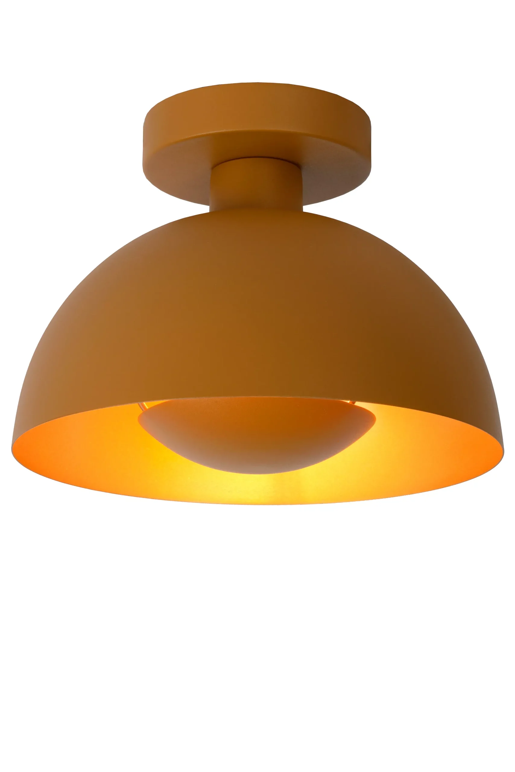 SIEMON - Plafonnière - Ø 25 cm - 1xE27 - Okergeel*Lucide Shop