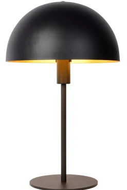 SIEMON - Tafellamp - Ø 25 cm - 1xE14 - Zwart*Lucide Clearance