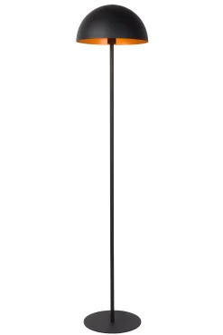 SIEMON - Vloerlamp - Ø 35 cm - 1xE27 - Zwart*Lucide Online
