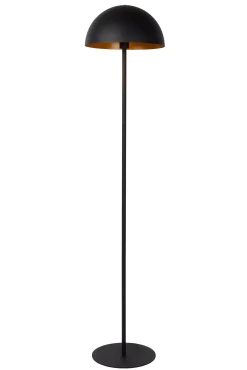 SIEMON - Vloerlamp - Ø 35 cm - 1xE27 - Zwart*Lucide Online