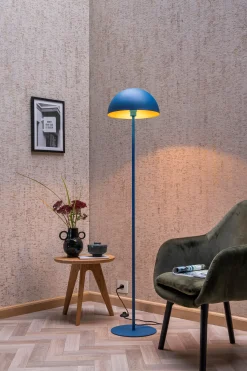 SIEMON - Vloerlamp - Ø 35 cm - 1xE27 - Blauw*Lucide Best