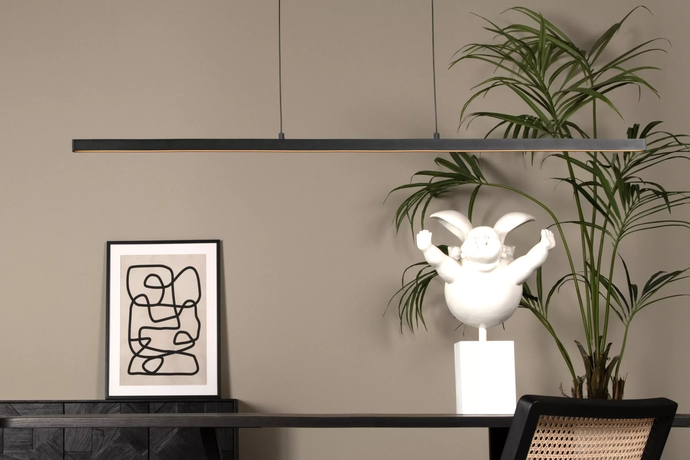 SIGMA - Hanglamp - LED Dimb. - 1x36W 2700K - Zwart*Lucide Online