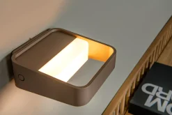SILVI - Oplaadbare Wandlamp - Accu/Batterij - LED Dimb. - 1x3,7W 2700K - Roest bruin*Lucide Best