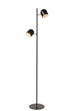 SKANSKA - Vloerlamp - LED Dimb. - 2x5W 3000K - Zwart*Lucide Clearance
