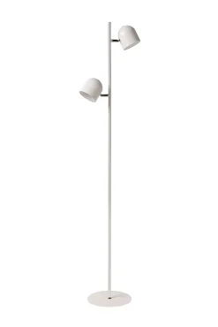 SKANSKA - Vloerlamp - LED Dimb. - 2x5W 3000K - Wit*Lucide Flash Sale