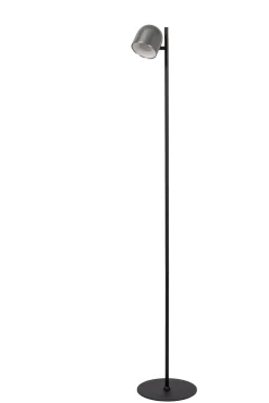SKANSKA RECH - Oplaadbare Vloerlamp Binnen/Buiten - Accu/Batterij - Ø 23 cm - LED Dimb. - CCT - 1x3W 3000K/6000K - IP44 - Grijs ijzer*Lucide Best