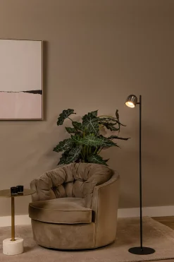 SKANSKA RECH - Oplaadbare Vloerlamp Binnen/Buiten - Accu/Batterij - Ø 23 cm - LED Dimb. - CCT - 1x3W 3000K/6000K - IP44 - Grijs ijzer*Lucide Best