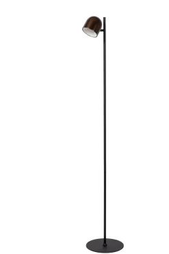SKANSKA RECH - Oplaadbare Vloerlamp Binnen/Buiten - Accu/Batterij - Ø 23 cm - LED Dimb. - CCT - 1x3W 3000K/6000K - IP44 - Koffie*Lucide Best