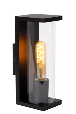 SLIGO - Wandlamp Binnen/Buiten - 1xE27 - IP54 - Zwart*Lucide Store