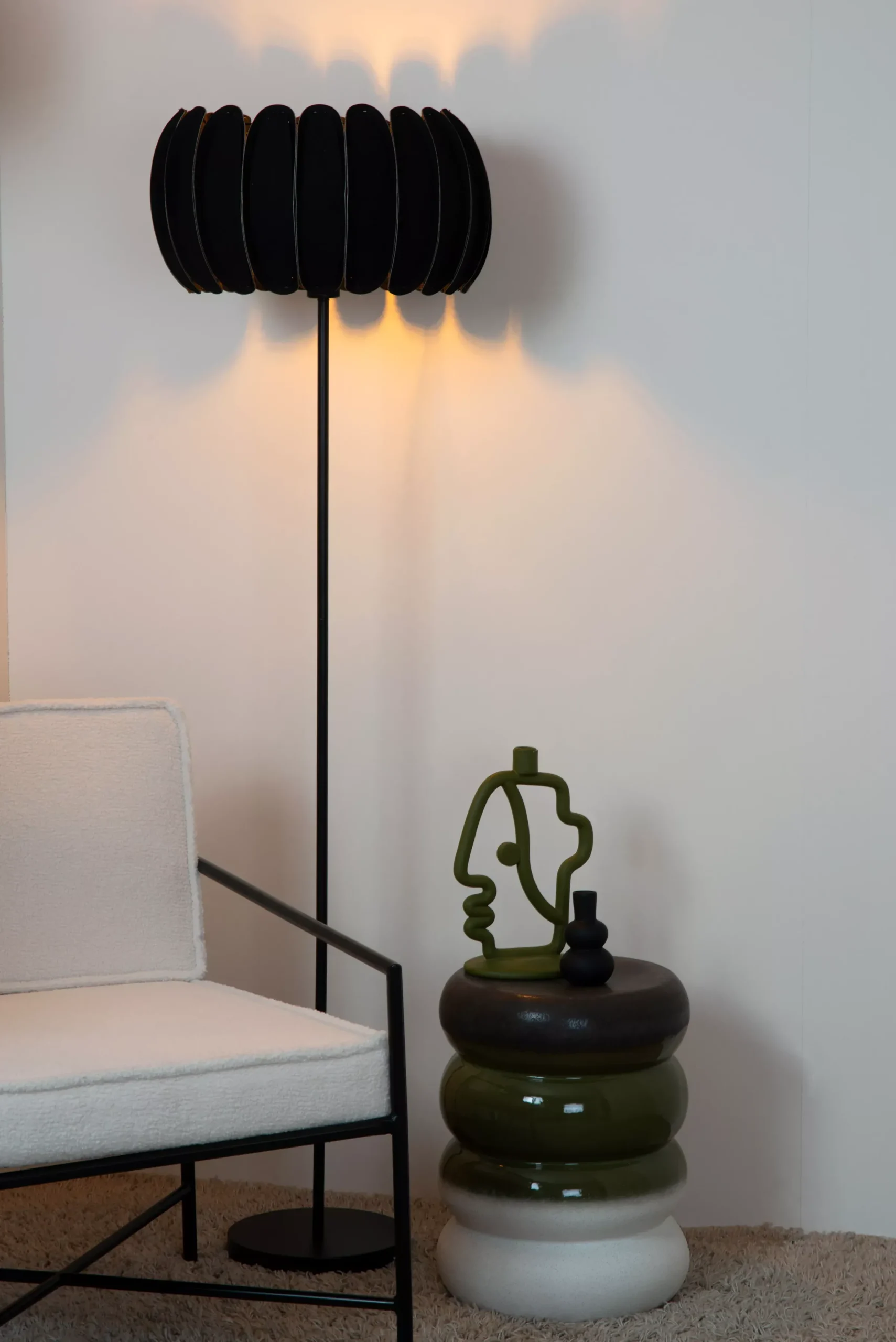 SPENCER - Vloerlamp - Ø 40 cm - 1xE27 - Zwart*Lucide Outlet
