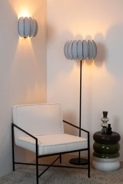 SPENCER - Vloerlamp - Ø 40 cm - 1xE27 - Grijs*Lucide Best Sale