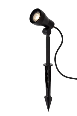 SPIKE - Tuinspot - Ø 6,5 cm - LED Dimb. - GU10 - 1x5W 3000K - IP54 - Zwart*Lucide Hot