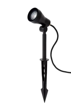 SPIKE - Tuinspot - Ø 6,5 cm - LED Dimb. - GU10 - 1x5W 3000K - IP54 - Zwart*Lucide Hot