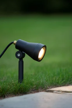 SPIKE - Tuinspot - Ø 6,5 cm - LED Dimb. - GU10 - 1x5W 3000K - IP54 - Zwart*Lucide Hot