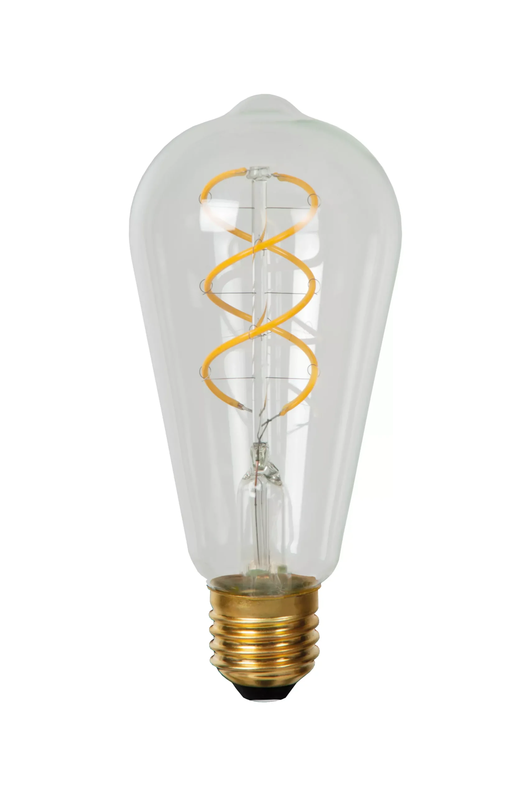 ST64 - Filament lamp - Ø 6,4 cm - LED Dimb. - E27 - 1x4,9W 2700K - Transparant*Lucide Outlet