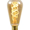 ST64 - Filament lamp - Ø 6,4 cm - LED Dimb. - E27 - 1x4,9W 2200K - Amber*Lucide Clearance