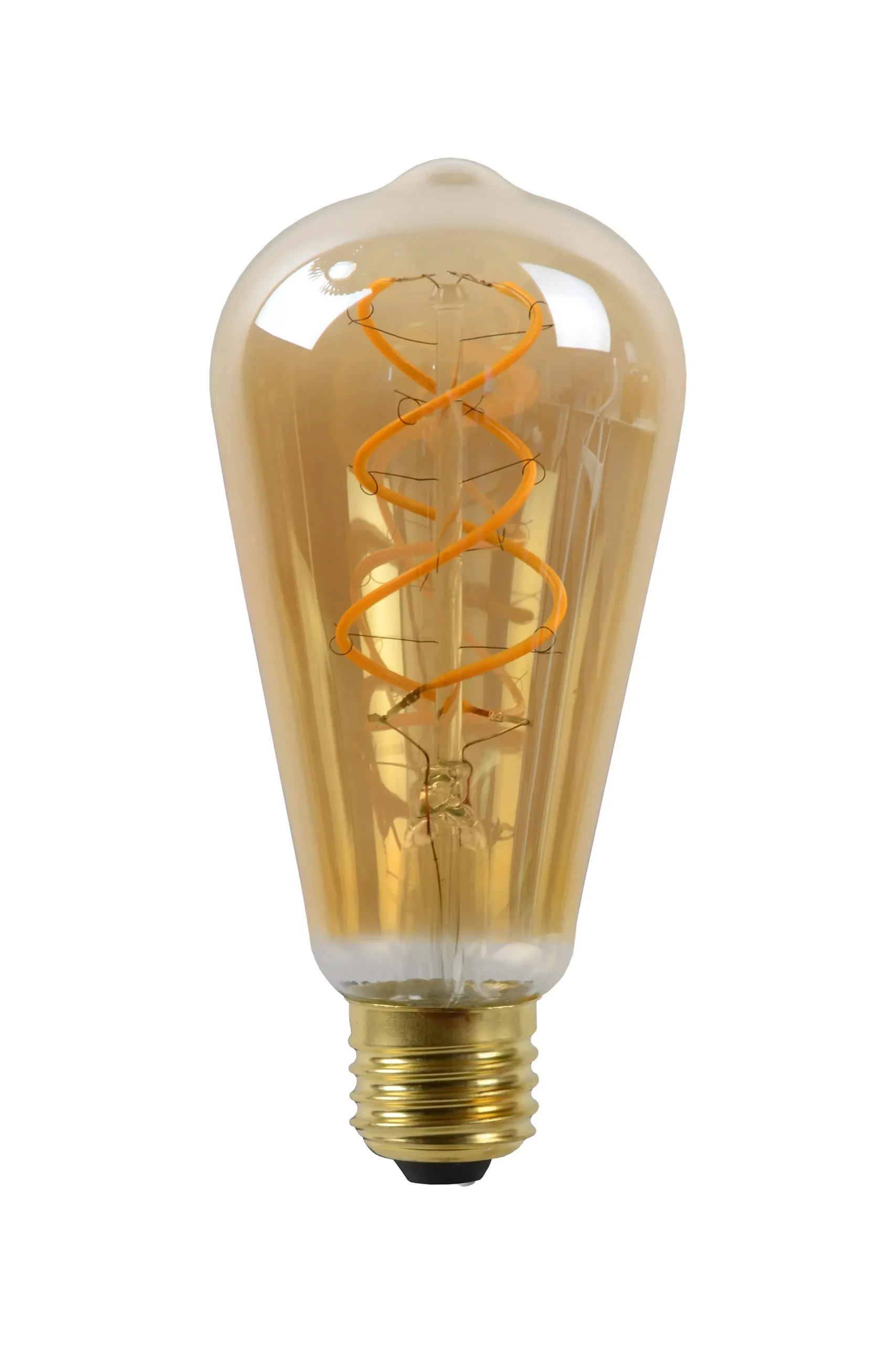 ST64 - Filament lamp - Ø 6,4 cm - LED Dimb. - E27 - 1x4,9W 2200K - Amber*Lucide Clearance