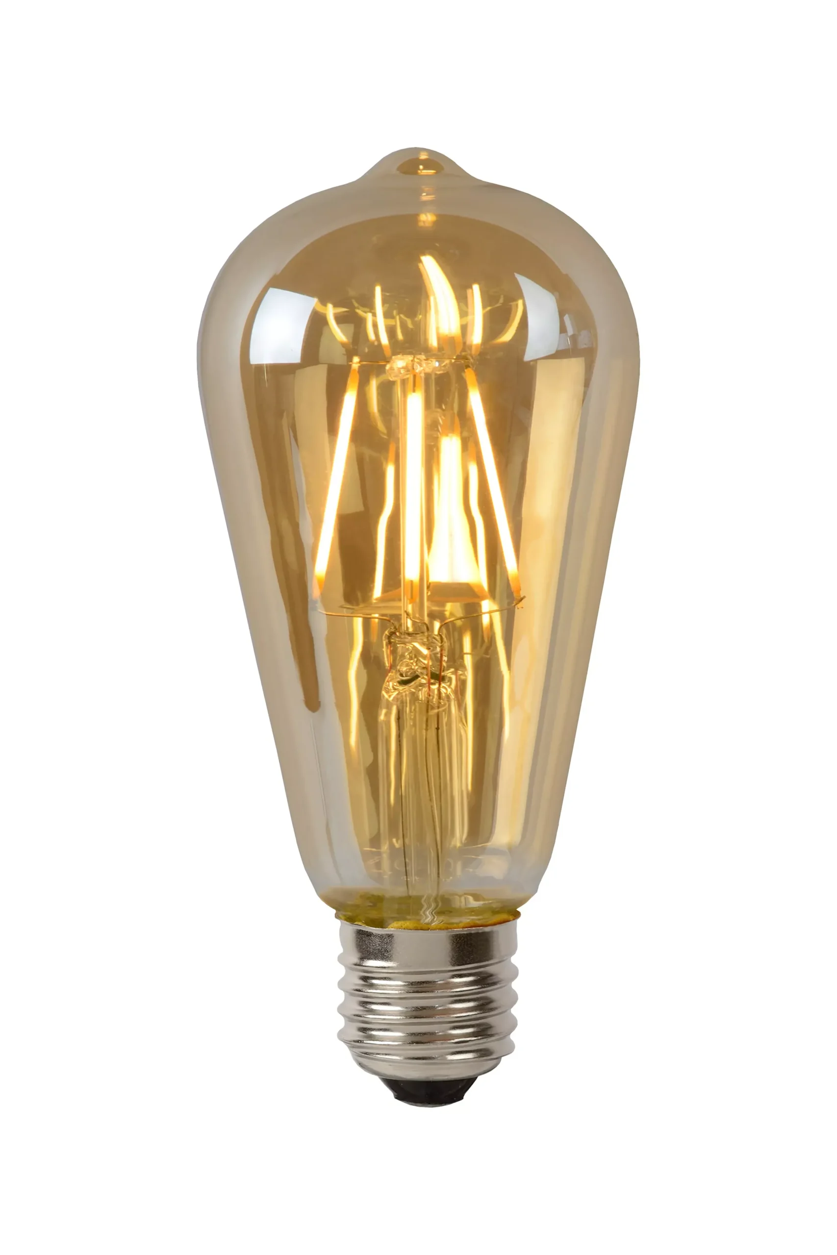 ST64 - Filament lamp - Ø 6,4 cm - LED Dimb. - E27 - 1x5W 2700K - Amber*Lucide Outlet