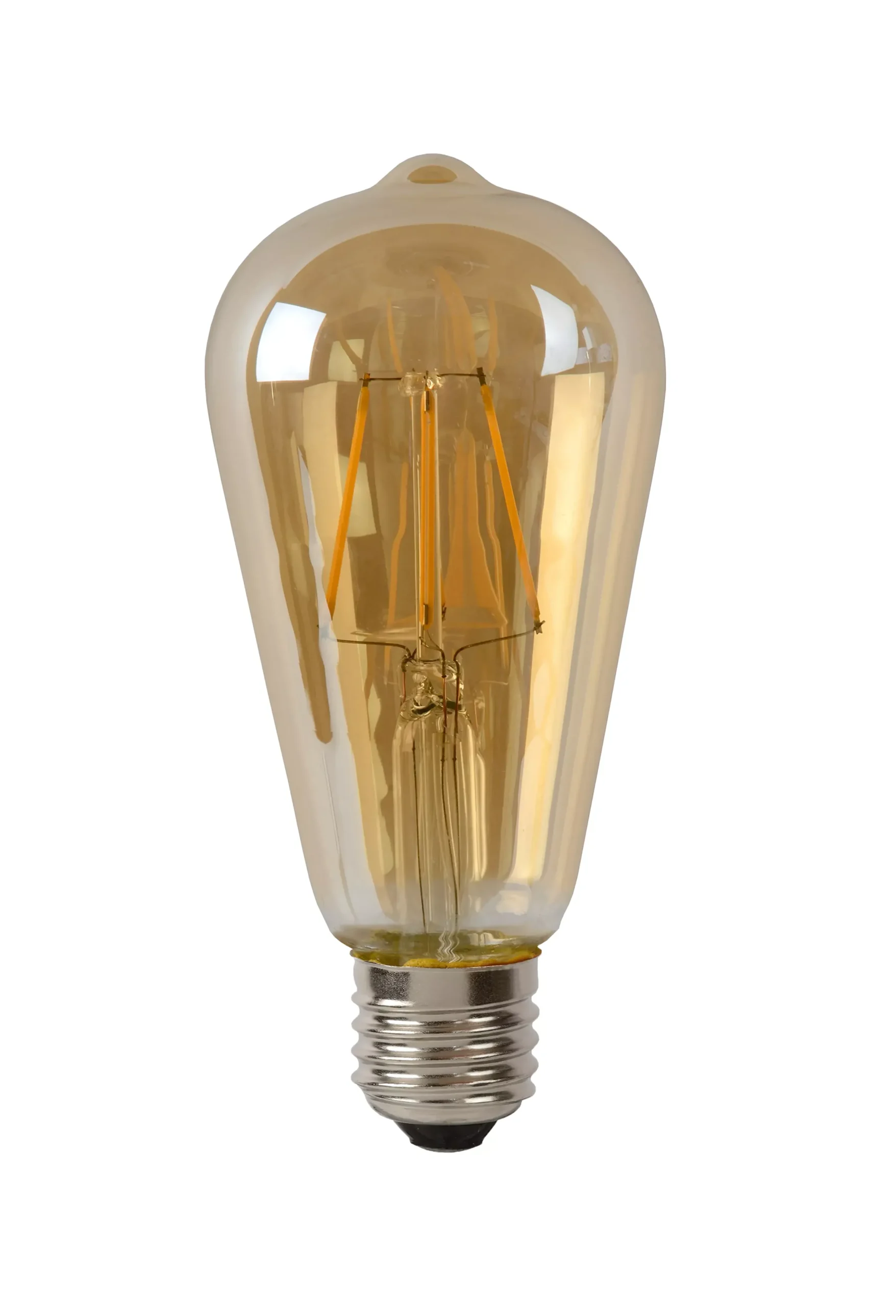 ST64 - Filament lamp - Ø 6,4 cm - LED Dimb. - E27 - 1x5W 2700K - Amber*Lucide Outlet