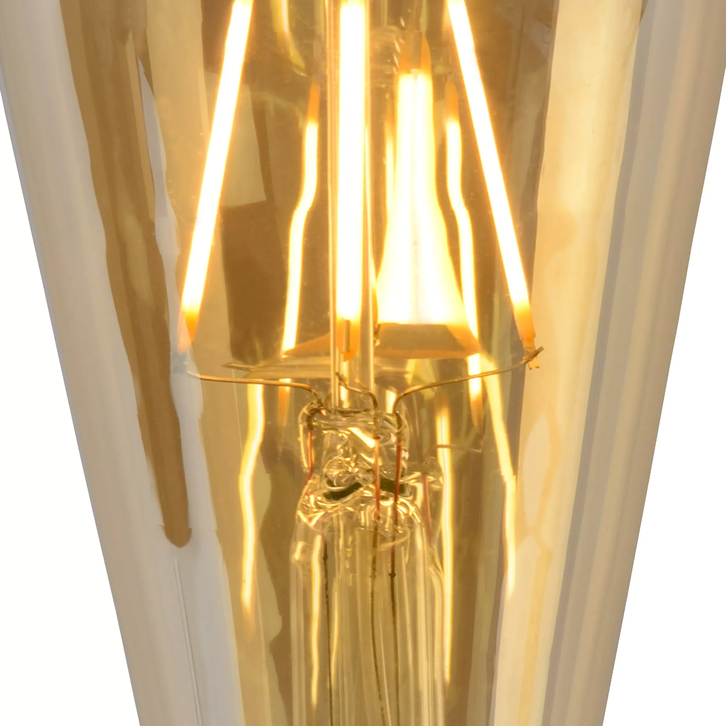 ST64 - Filament lamp - Ø 6,4 cm - LED Dimb. - E27 - 1x5W 2700K - Amber*Lucide Outlet
