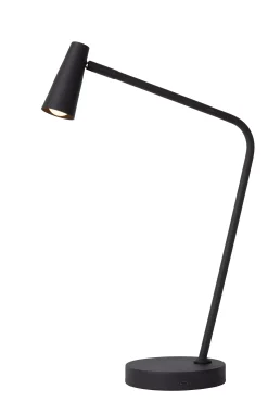 STIRLING - Oplaadbare Tafellamp - Accu/Batterij - LED 3 StepDim - 1x3W 2700K - Zwart*Lucide Best