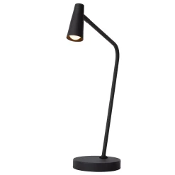 STIRLING - Oplaadbare Tafellamp - Accu/Batterij - LED 3 StepDim - 1x3W 2700K - Zwart*Lucide Best