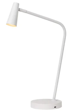 STIRLING - Oplaadbare Tafellamp - Accu/Batterij - LED 3 StepDim - 1x3W 2700K - Wit*Lucide New