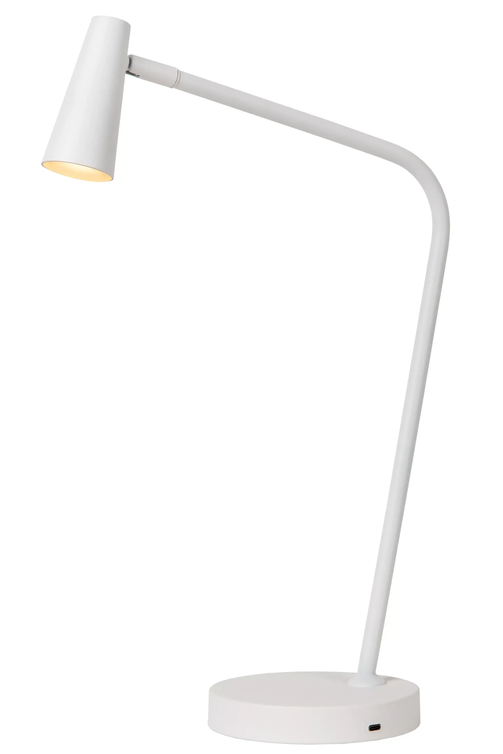 STIRLING - Oplaadbare Tafellamp - Accu/Batterij - LED 3 StepDim - 1x3W 2700K - Wit*Lucide New