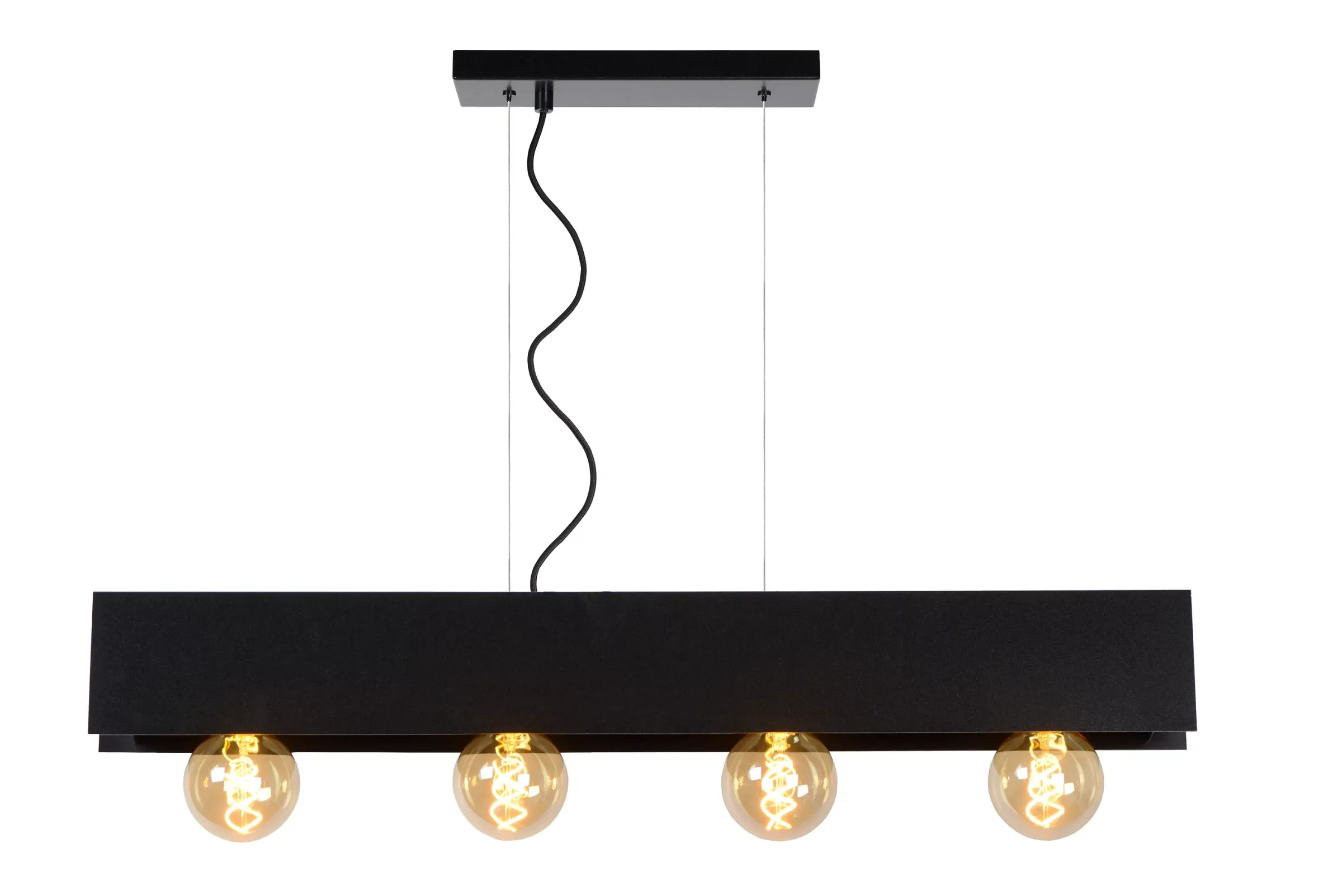 SURTUS - Hanglamp - 4xE27 - Zwart*Lucide Cheap