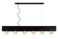 SURTUS - Hanglamp - 6xE27 - Zwart*Lucide Sale