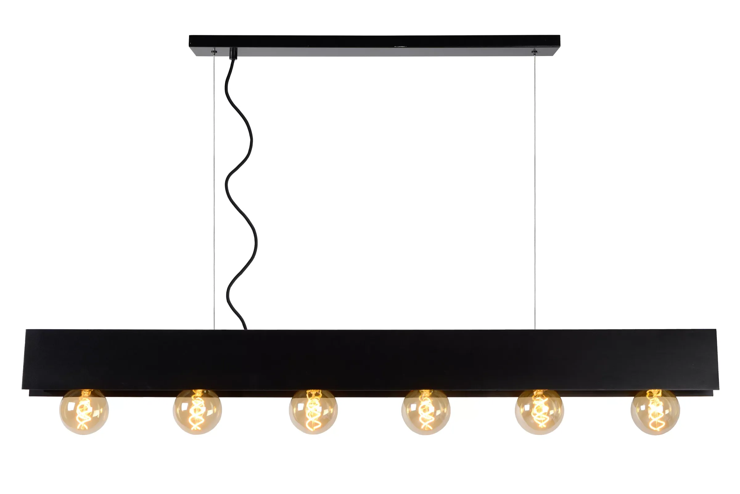 SURTUS - Hanglamp - 6xE27 - Zwart*Lucide Sale
