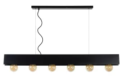 SURTUS - Hanglamp - 6xE27 - Zwart*Lucide Sale