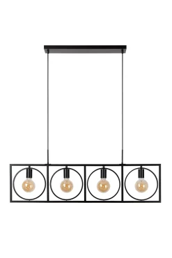 SUUS - Hanglamp - 4xE27 - Zwart*Lucide Flash Sale