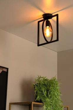 SUUS - Plafonnière - 1xE27 - Zwart*Lucide Clearance