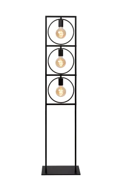 SUUS - Vloerlamp - 3xE27 - Zwart*Lucide Hot