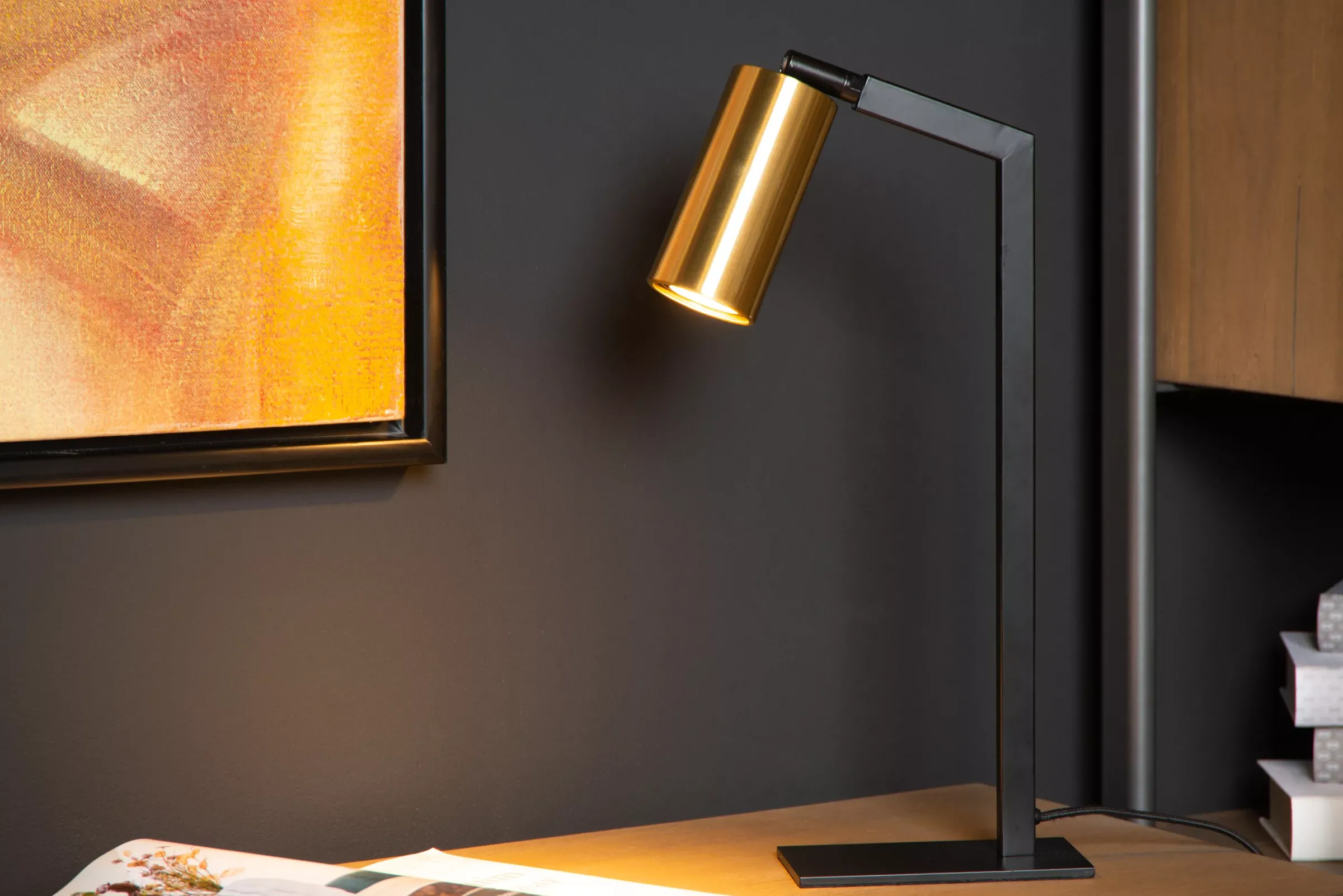SYBIL - Bureaulamp - 1xGU10 - Zwart*Lucide Best Sale