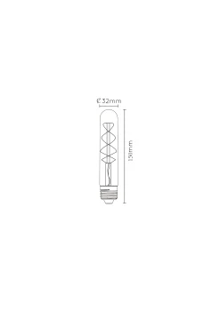 T32 - Filament lamp - Ø 3 cm - LED Dimb. - E27 - 1x4,9W 2200K - Amber*Lucide Cheap
