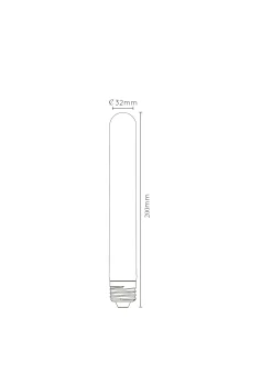 T32 - Filament lamp - Ø 3,2 cm - LED Dimb. - E27 - 1x4,9W 2200K - Amber*Lucide Hot