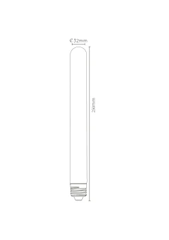 T32 - Filament lamp - Ø 3,2 cm - LED Dimb. - E27 - 1x4,9W 2200K - Amber*Lucide Fashion