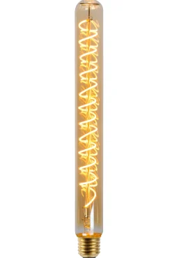 T32 - Filament lamp - Ø 3,2 cm - LED Dimb. - E27 - 1x4,9W 2200K - Amber*Lucide Clearance