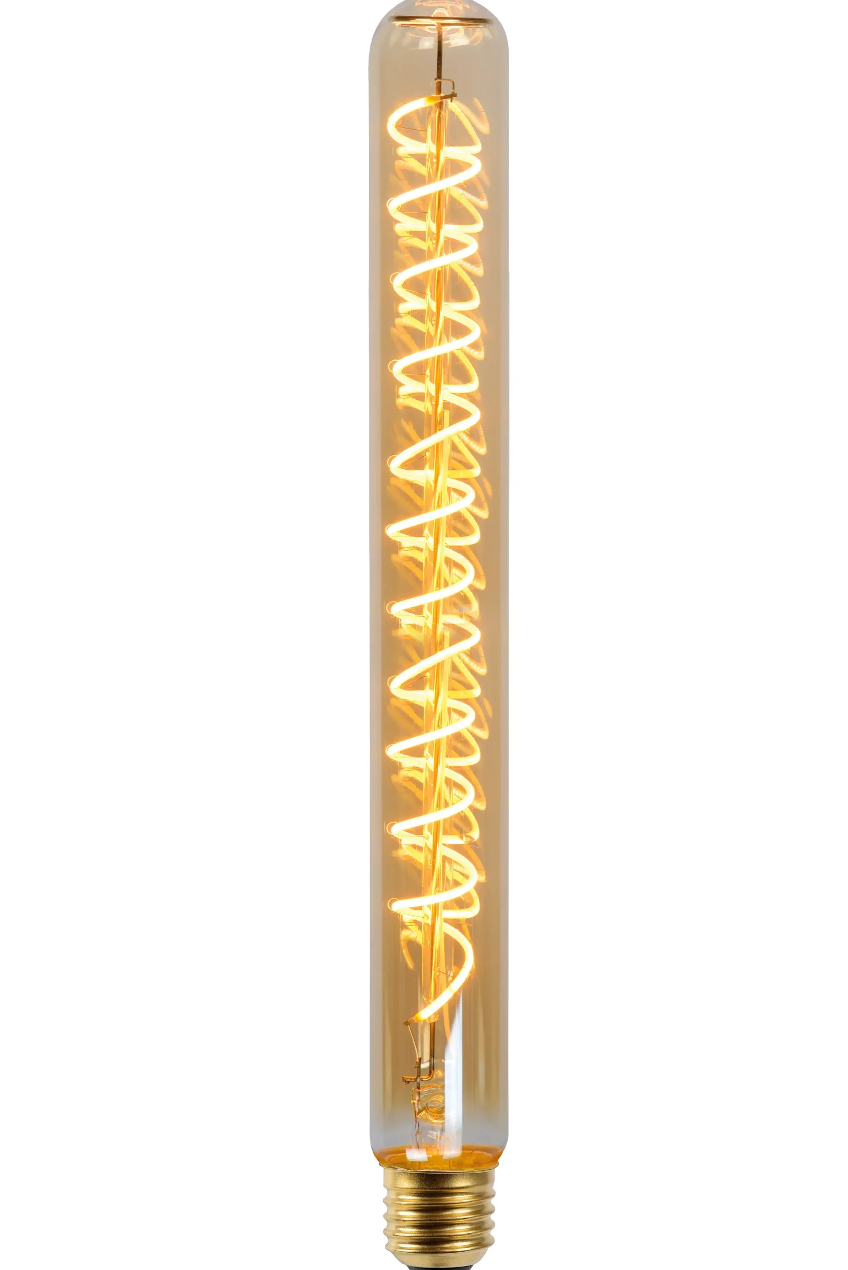 T32 - Filament lamp - Ø 3,2 cm - LED Dimb. - E27 - 1x4,9W 2200K - Amber*Lucide Clearance