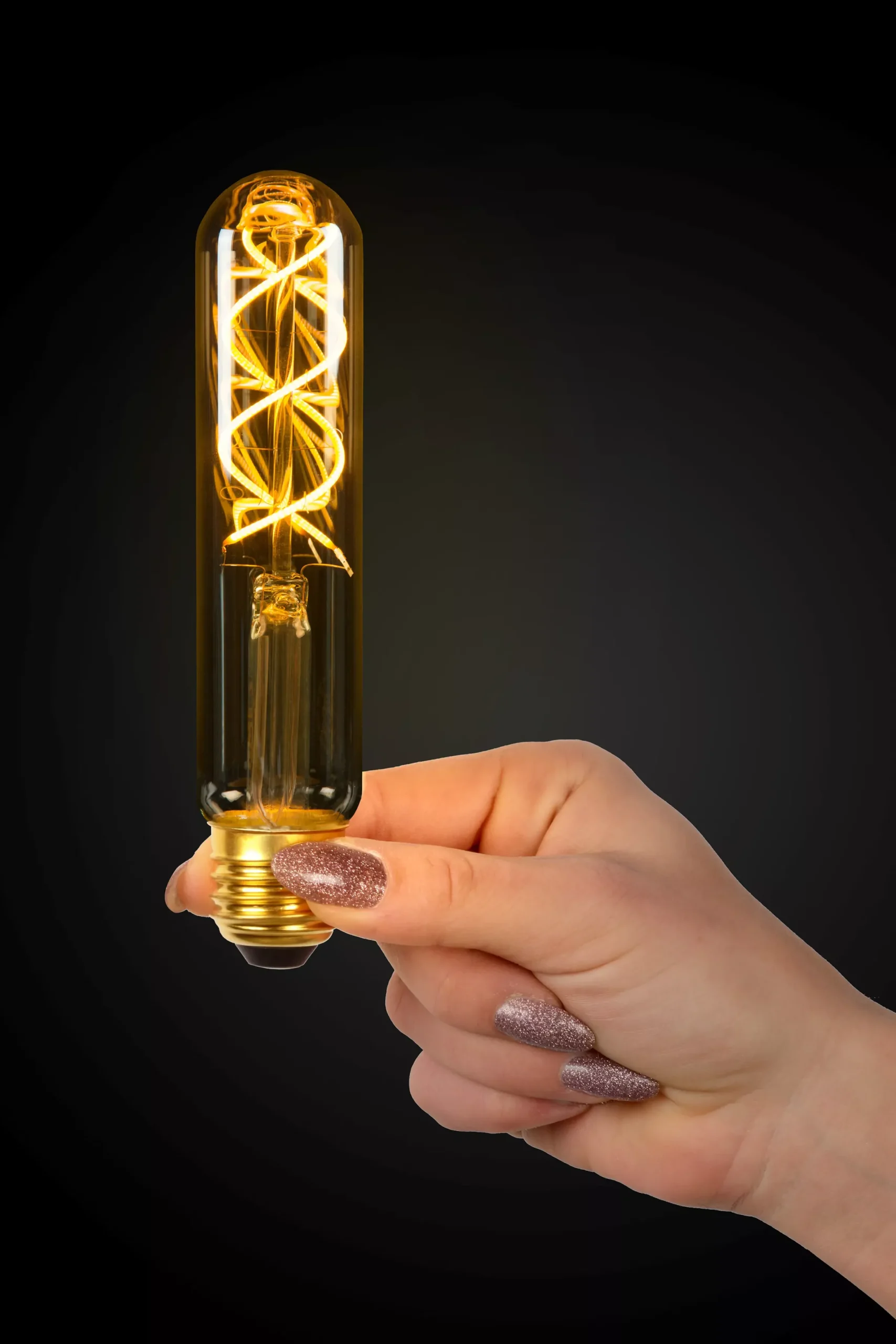 T32 TWILIGHT SENSOR - Filament lamp - Ø 3 cm - LED - E27 - 1x4W 2200K - Dag/nacht sensor - Amber*Lucide Discount