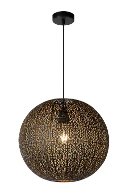 TAHAR - Hanglamp - 1xE27 - Zwart*Lucide Clearance