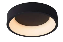 TALOWE LED - Plafonnière - Ø 30 cm - LED Dimb. - 1x20W 3000K - Zwart*Lucide New