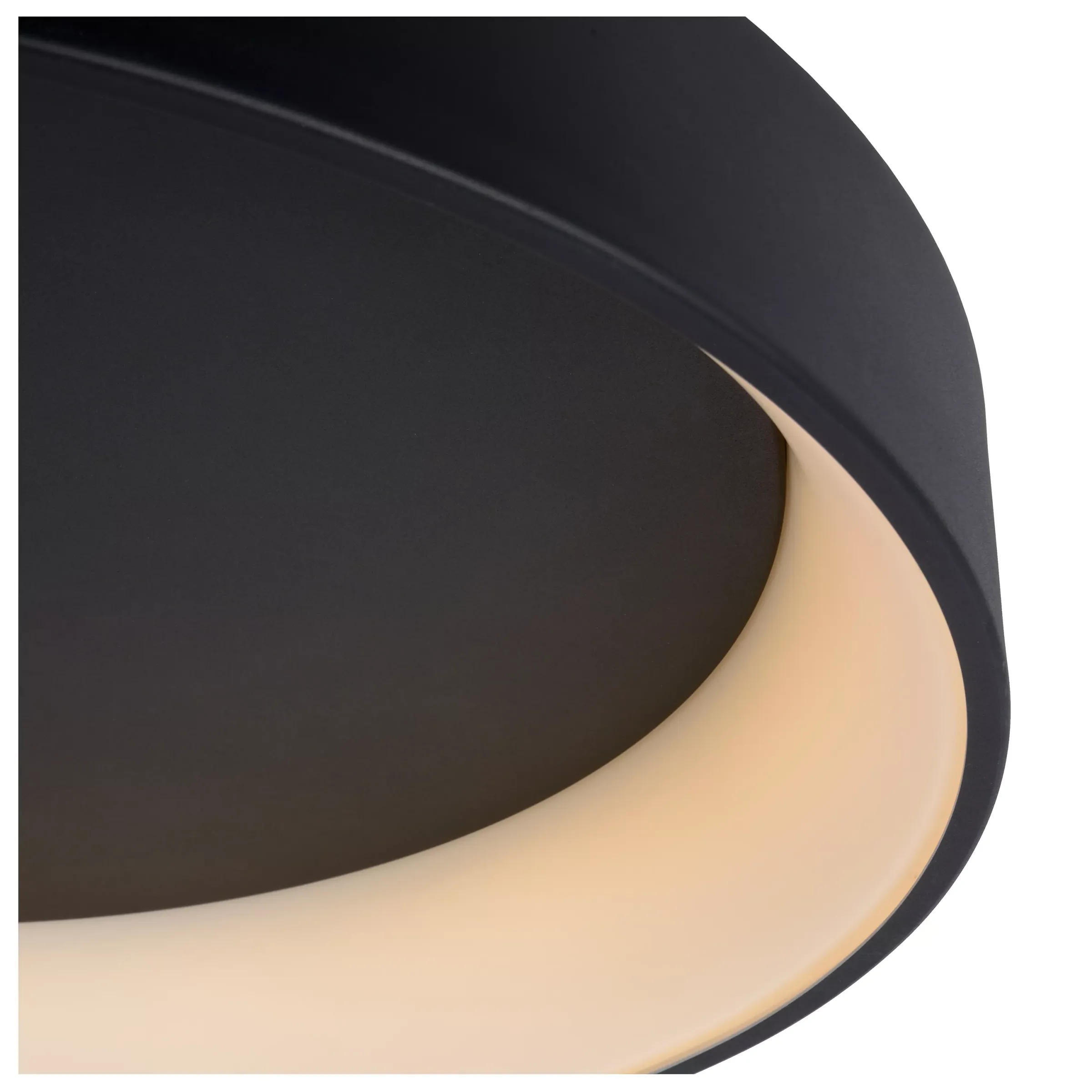 TALOWE LED - Plafonnière - Ø 30 cm - LED Dimb. - 1x20W 3000K - Zwart*Lucide New